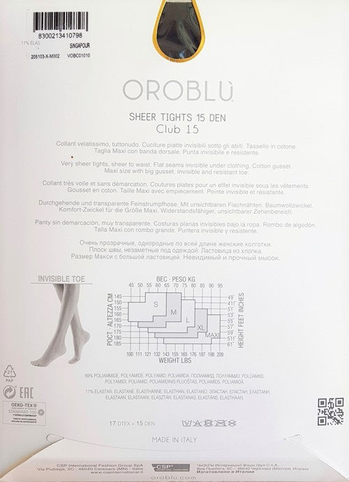 Collant club 15 singapour