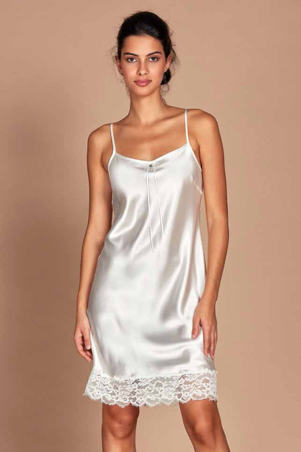 Amadine - camicia da notte corta d2769 seta