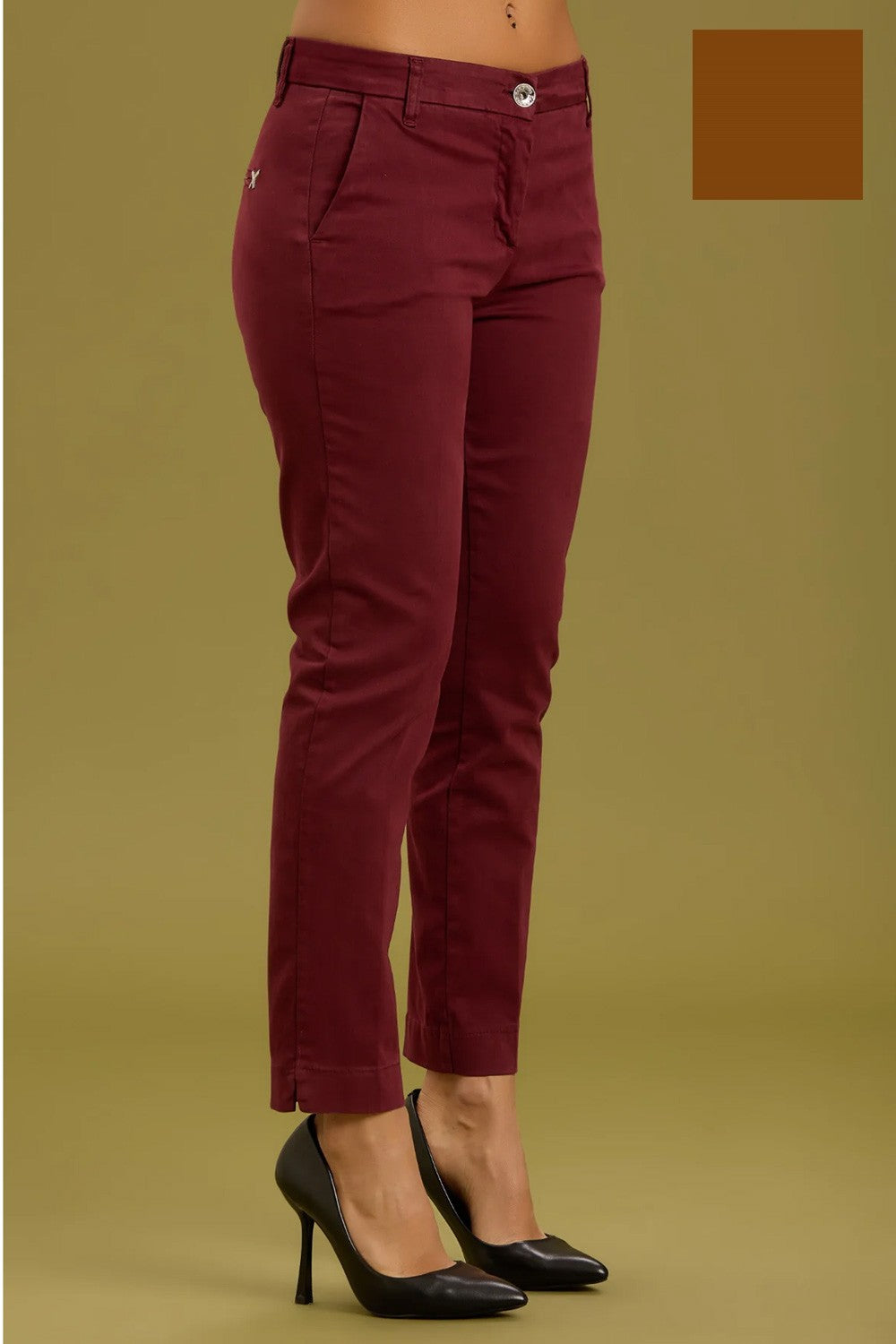 Take two - pantalone marisa raso dt01207 cammello