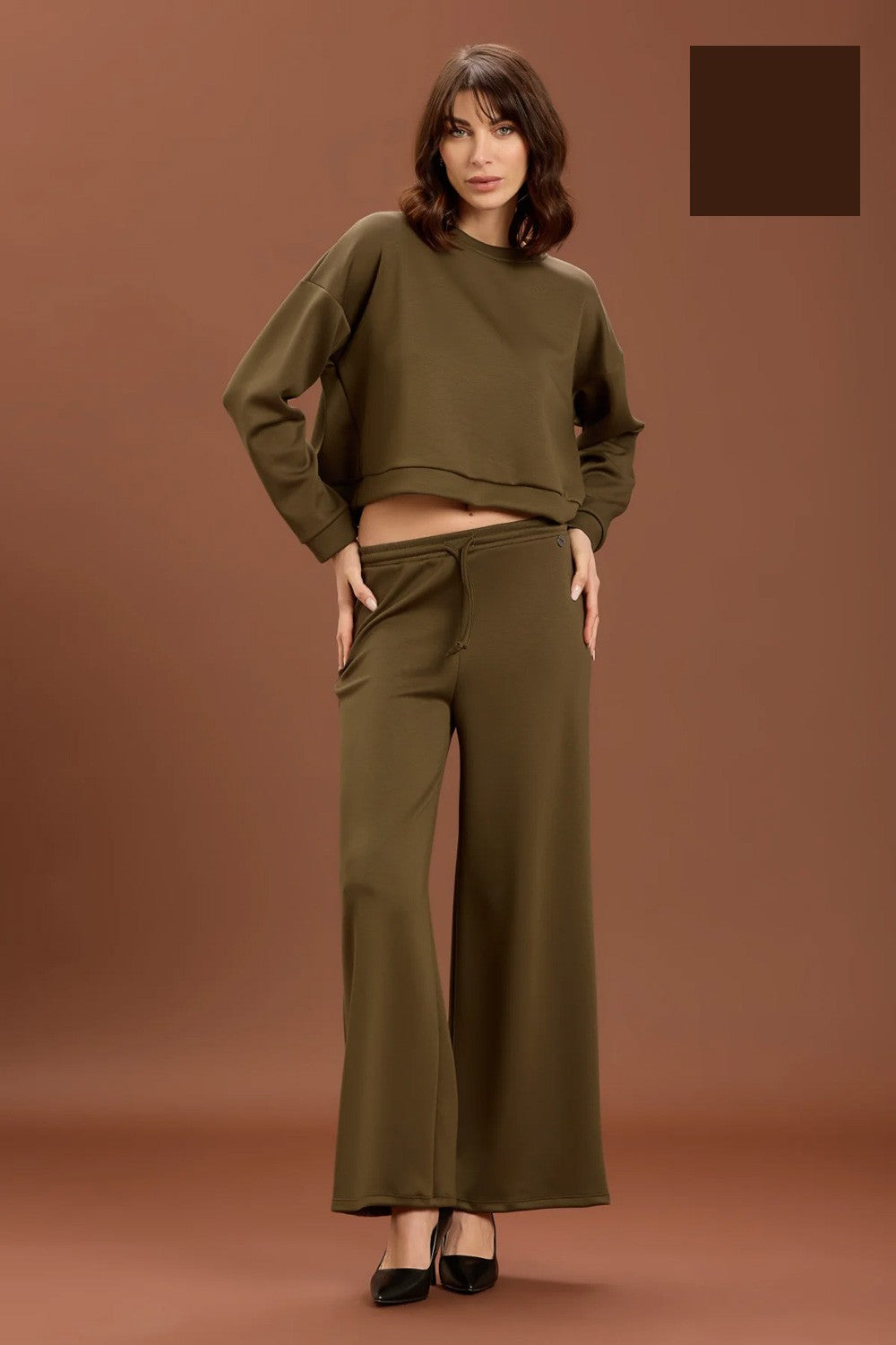 Take two - pantalone felpa dt01300 moro