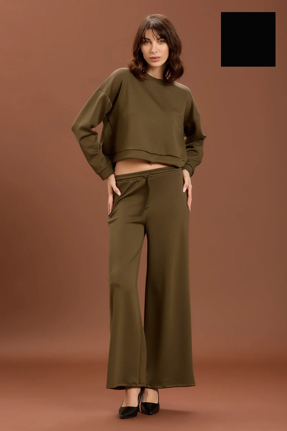 Take two - pantalone felpa dt01300 nero