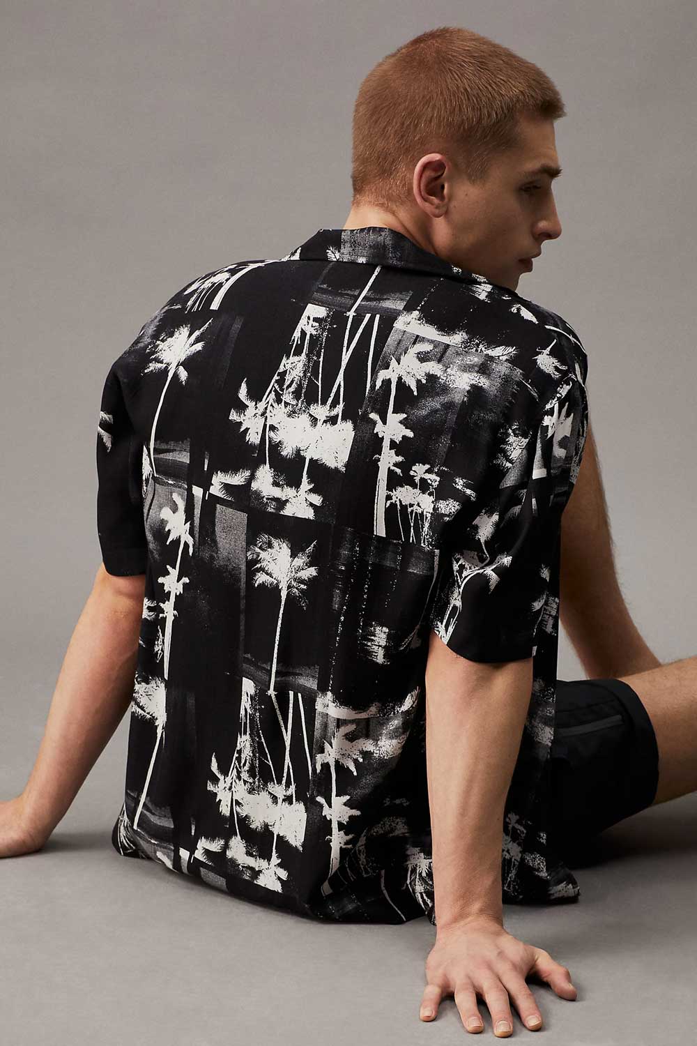 CK - Camicia Da Spiaggia Stampata - CK Monogram