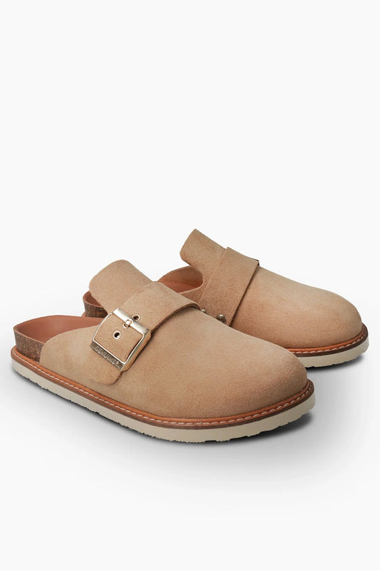 Genuins - sandalo izar velour g105577 mandorla