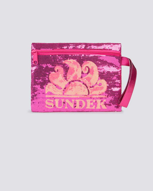 Cher - pochette con paillettes shocking pink aw912abpa400 86701