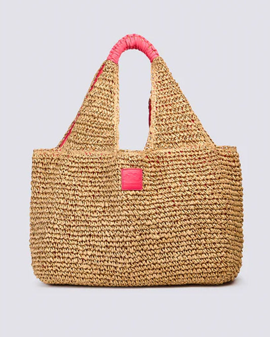 Borsa in paglia intrecciata aw714abpa100 a7001 pitaya