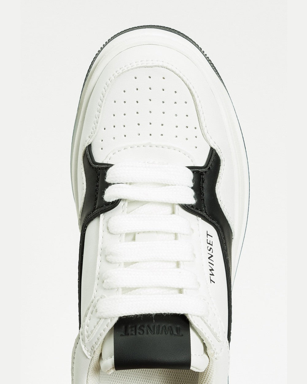 Twinset - sneaker bic. off white nero 252lip012 10988