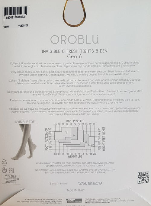 Collant velatissimo geo 8 vobc01136 sable