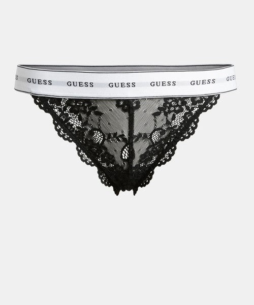 Slip brasiliano in pizzo o97e01 pz01c a996 nero