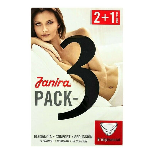 Pack 3 brislip esencial slip vita media 1031184 nero