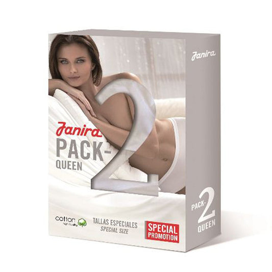 Bi-pack 2 midi-queen esencial slip misure speciali 1031641 bianco