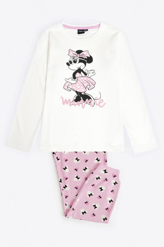 Disney- pigiama tween chic minnie  62274 ecru
