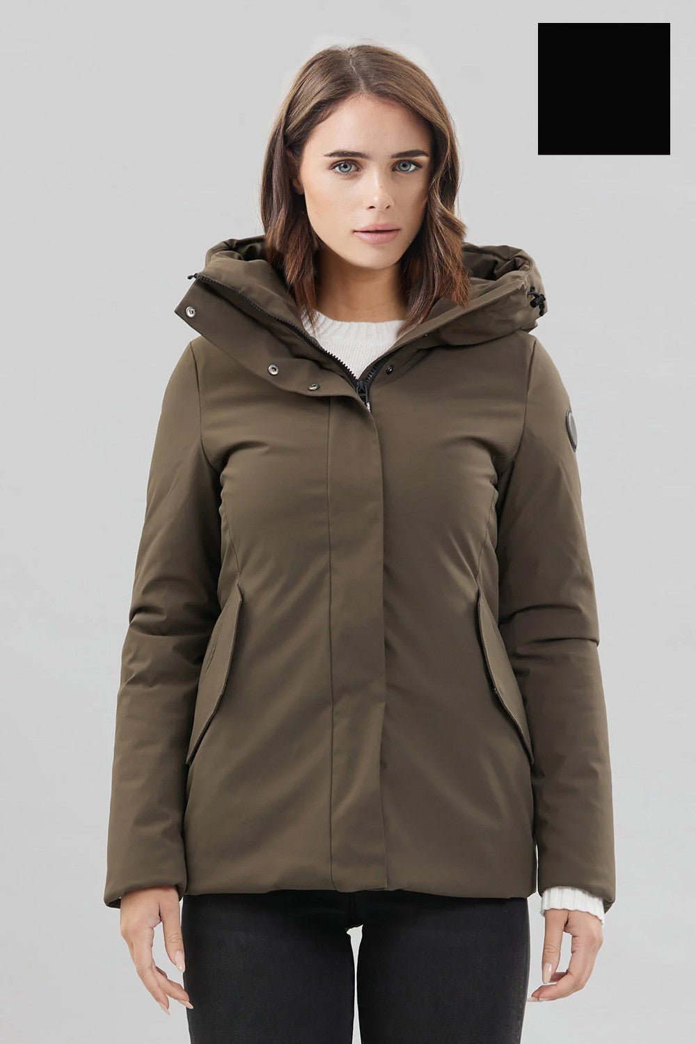 Take two - giubbino corto in softshell dt00806 nero