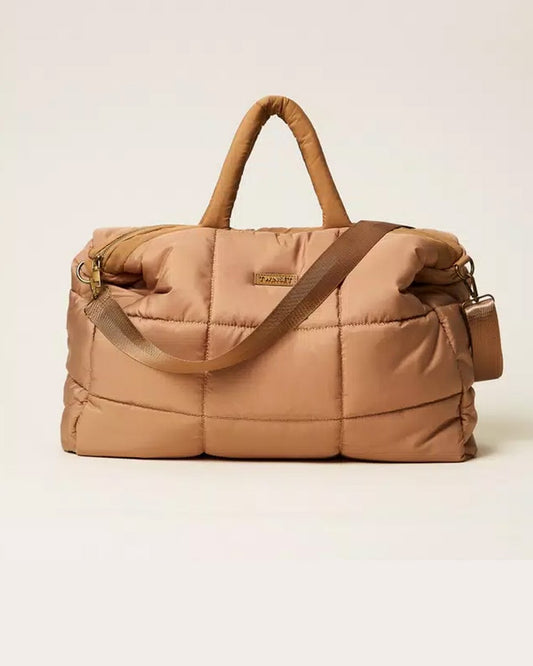 Twinset - borsone trapuntato con tracolla 252li7abb 00044 camel