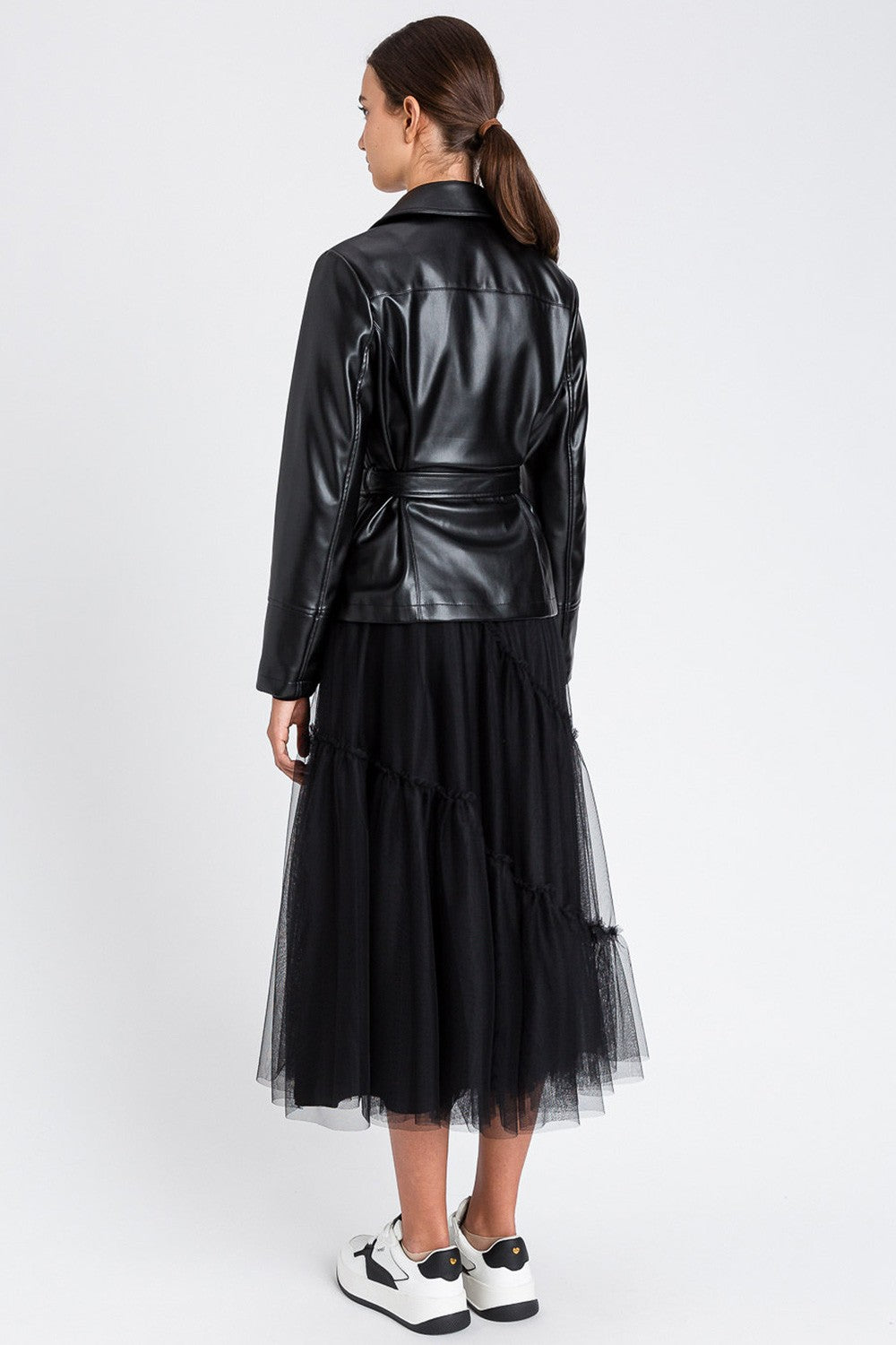 Twinset - chiodo nero 252li2fcc 00006