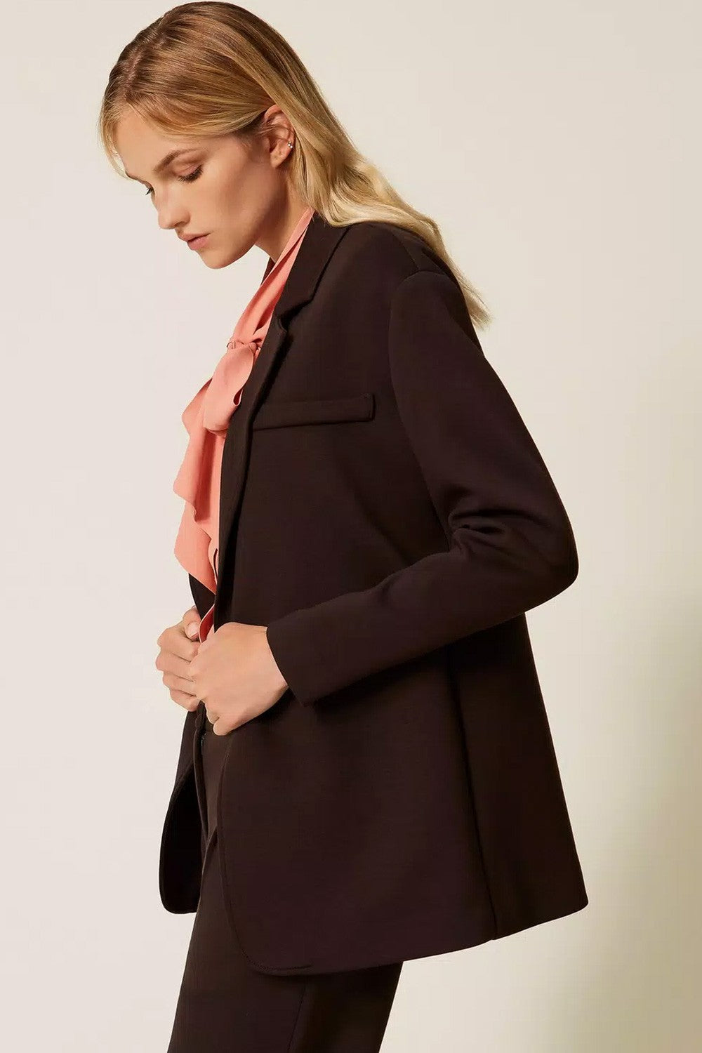 Twinset - blazer black chocolate 252li2laa 11054
