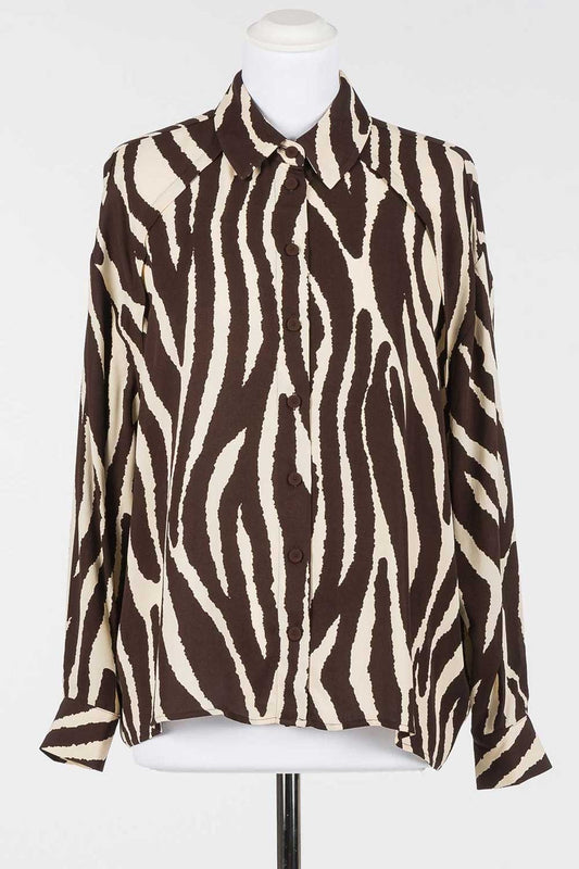 Twinset - camicia zebra print 252li2sbb 12668