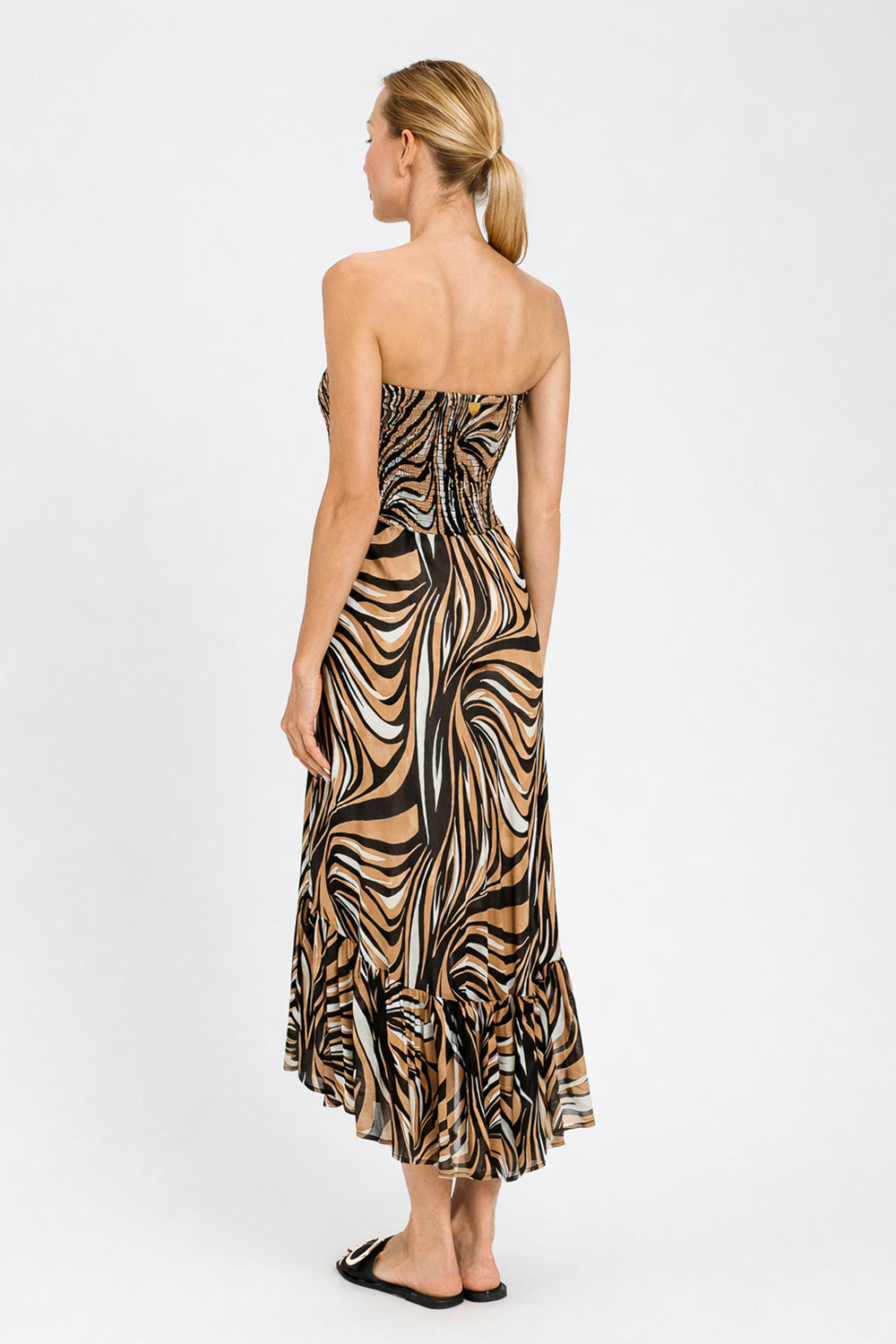 TwinSet - Abito Gonna St. Zebra