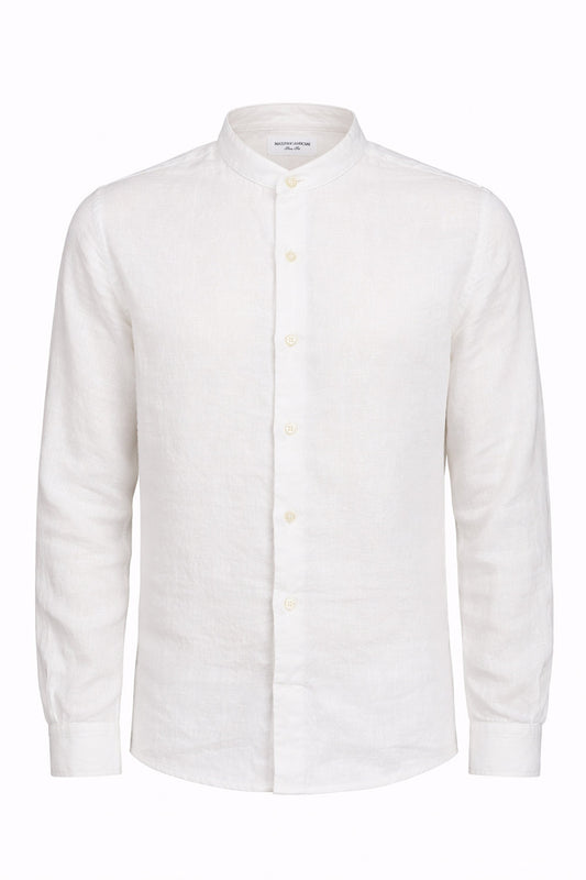 Mastricamiciai - Camicia in Lino senza Collo