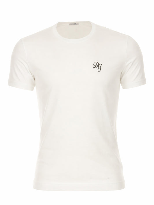 Dolce&Gabbana - T-shirt Girocollo jersey cotone bielastico