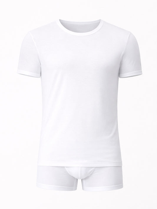 CAGI - T-shirt Girocollo in Cotone Filo di Scozia Privilegio